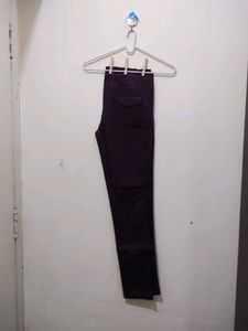Cottifab Purple Trouser slim or taper fit pant