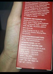 MARS Love Track Collection Lip Tint new seal pack
