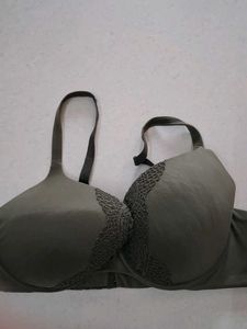 38D Women's Padded Lace Trim Bra