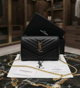 Yves Saint Laurent Black Leather Shoulder Bag