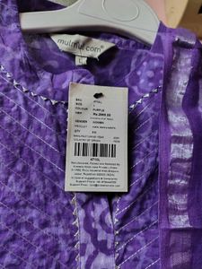 Purple Kurta Set &amp; Dupatta