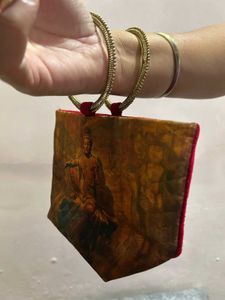 Unique Buddha Print Handle Bag