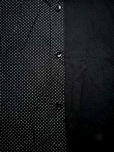Men's Black &amp; White Polka Dot Shirt