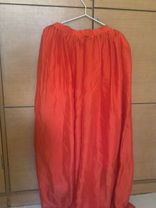 Vibrant Orange Ethnic Dress with 2 duppatas