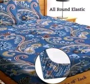 Elastic Fitted Double Bed Sheet