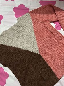 Color Block Knit Sweater