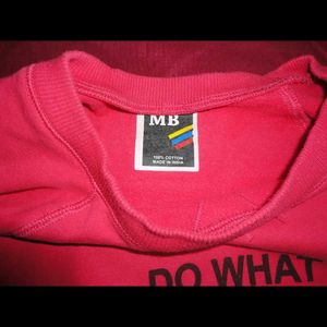 Cozy Fuchsia Sweater with Print