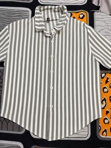 Striped Button-Up Shirt