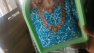 Exquisite Lakshmi Pendant Necklace Set
