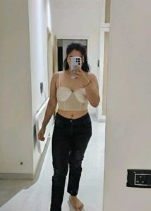 Cream Corset Top