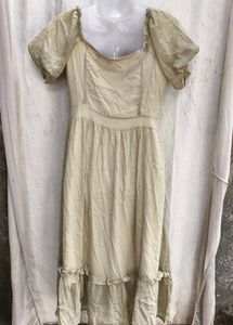 29238. Bohemian Chic Square Neck Dress