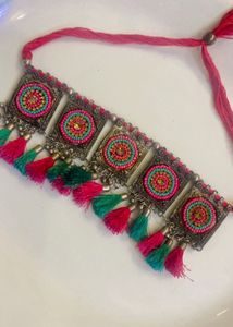 Boho Tassel Choker Necklace
