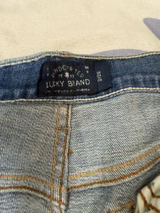 Lucky Brand Embroidered Denim Shorts