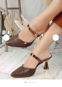 ELLE Brown Pointed Mules