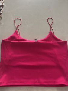 Hot Pink Ribbed Camisole Top