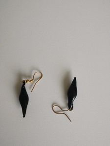 Black Drop Earrings