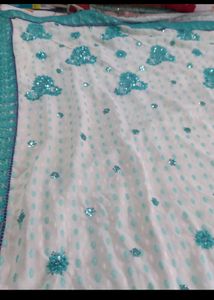 Brand New Designer Saree No Blouse