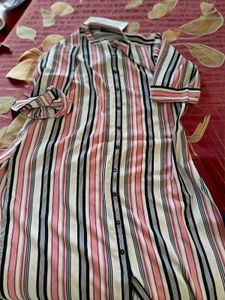 Striped Button-Down Kurta