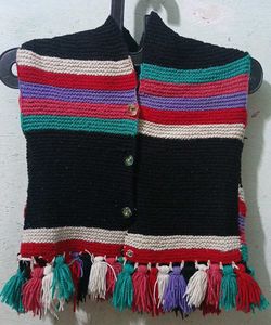 Boho Knitted Vest with Tassels