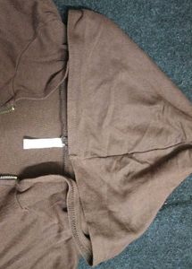 Cozy Brown Zip-Up Cardigan