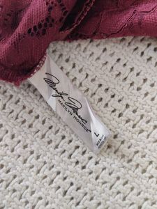 Lace Briefs - Burgundy