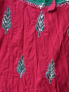 NEW MAROON EMBROIDERY KURTA