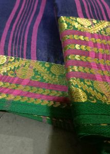 New Cotton Saree With Heavy Border