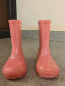 Sparkly Pink Rain Boots