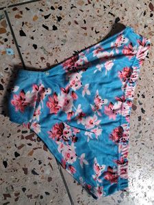 Blue Floral Briefs
