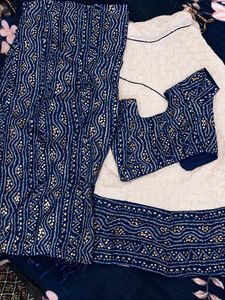 Navy blue Navratri Garba Choli Set