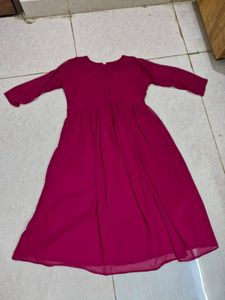 Elegant Pleated pink Ethnic Kurta