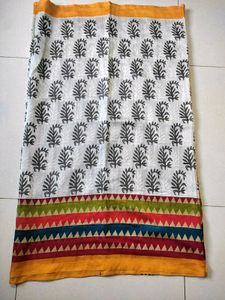 Like New - Grey and White Saree