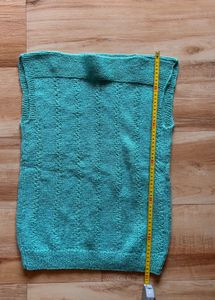 Teal Knitted Sleeveless Vest