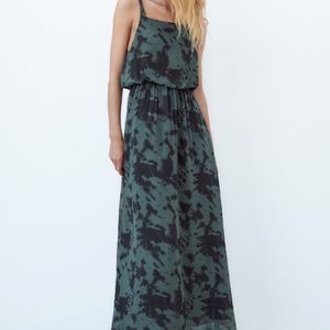 Zara Limited Festive Collection Beaded Strap Dress