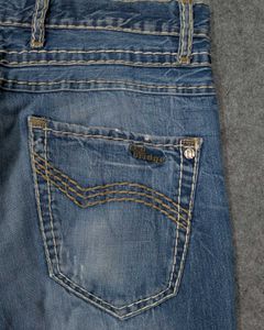 Red Bridge Distressed Blue Denim Jeans