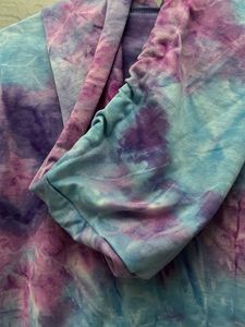 shein Tie-Dye Cropped Hoodie