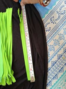 Bright Green Zippers for Crafting