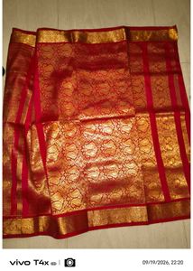Beautiful Red &amp; Gold Silk Saree
