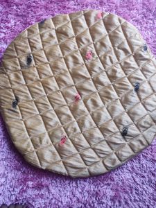 Round Silk Cushion Covers, Pack Of 2