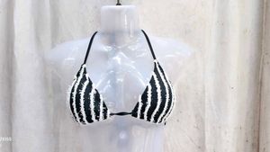 I. Striped Bikini Top