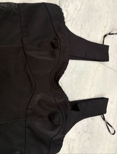 F21 Sheer Black Asthetic Corset Style Top(xs)
