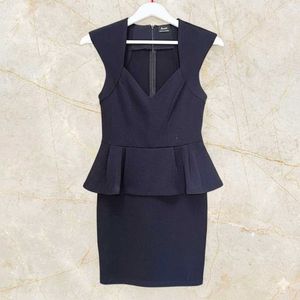 Black Peplum Dress