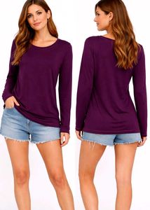 Purple Long Sleeve Top