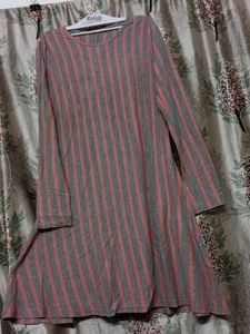 elegant a line long t-shirt