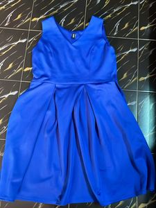 Formal Blue Flare Dress