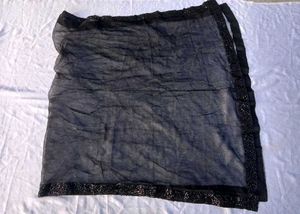 Black Sequence Velvet Lehenga With Dupatta