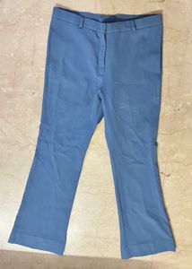 Formal Blue Flared Pants trouser