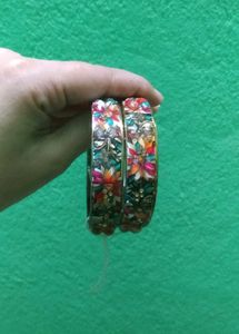 Bohemian Floral Bangles (3 Combo)