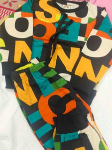 Fun Letter Print Kids Outfit