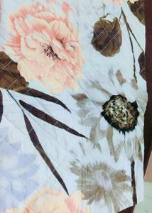 Floral Quilted Bedsheet and 2 pillows cover